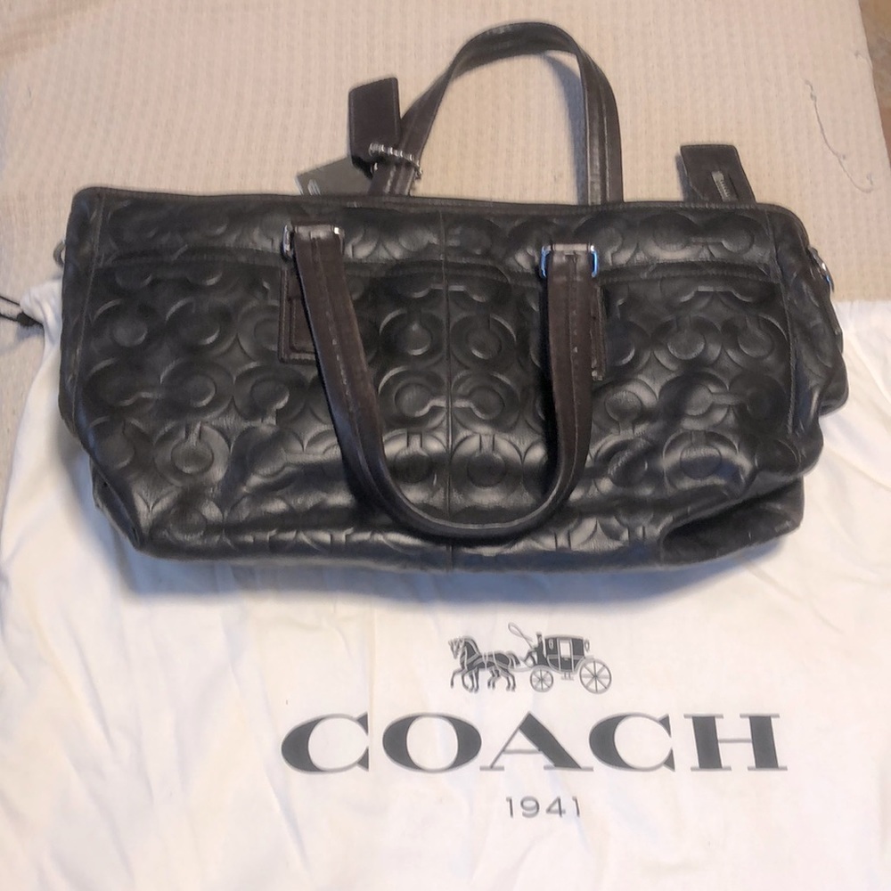 Coach Brown Work Bag